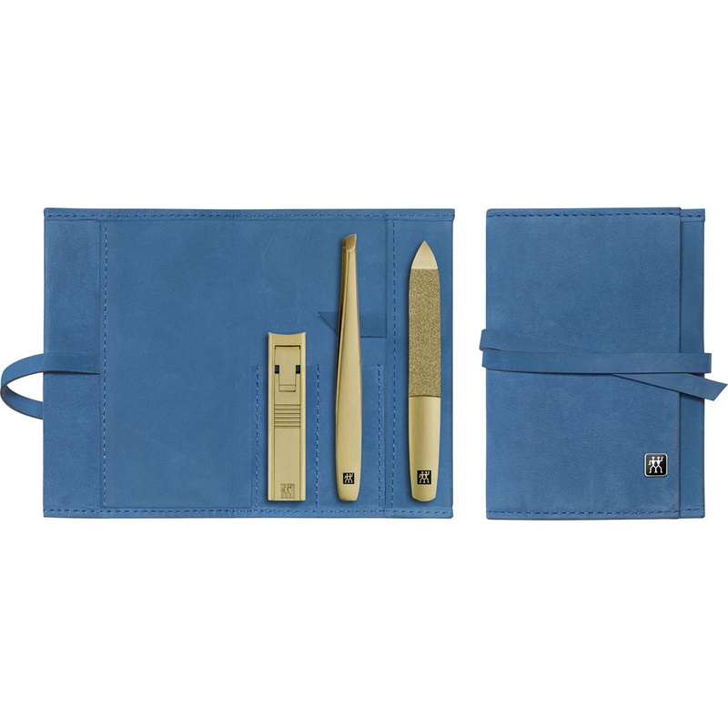 Zwilling - zestaw do manicure - niebieskie etui, 3 elementy Twinox
