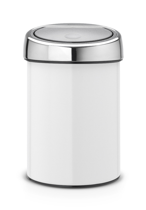 Brabantia kosz na śmieci Touch Bin podwieszany 3 L biały 
