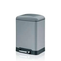 Kela - kosz otwierany pedałem, 6,0 l, szary Davino