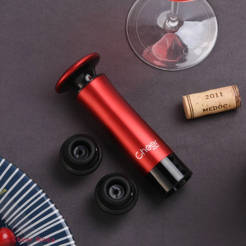 Cheer Moda - Pompka próżniowa z 4 korkami Treeplet czerwona