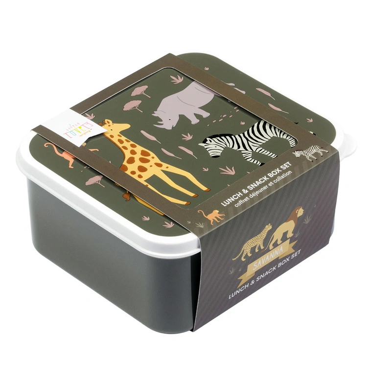 A Little Lovely Company - Lunchboxy dla dzieci SAVANNA