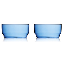Lyngby Glas - Miski Torino 12 cm 2 sztuki niebieskie