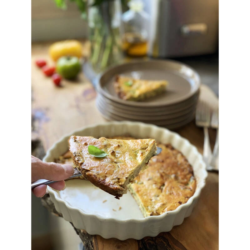 Emile Henry - Naczynie do tarty 24 CM - biały