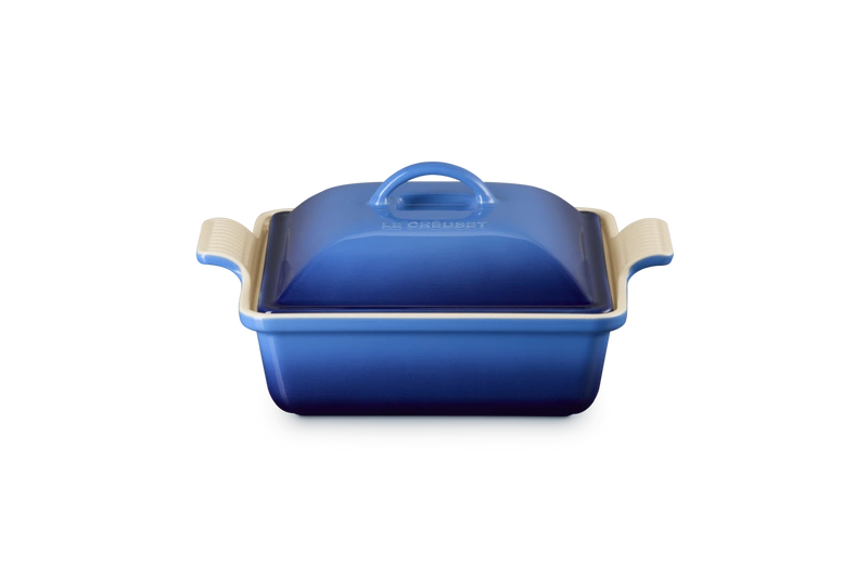 Le Creuset  - Kwadratowa Forma z Pokrywką 23 cm Azure