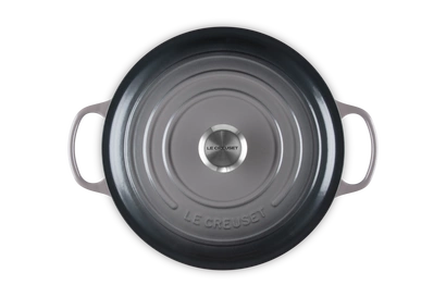 Le Creuset - garnek żeliwny emaliowany Signature 28 flint