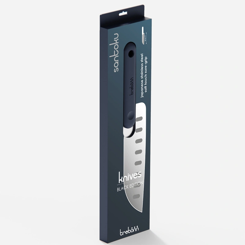 Trebonn - Nóż santoku - Black