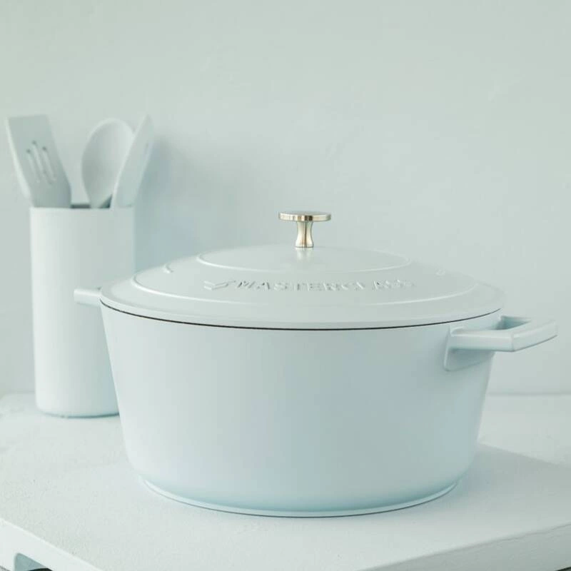 MasterClass - garnek z pokrywką 4L błękitny