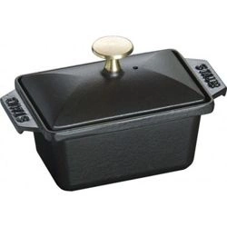 Staub - żeliwne naczynie do terriny lub pasztetu małe czarne 0,7 l 15 cm x 11 cm