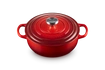 Le Creuset - garnek żeliwny Signature Saute wiśniowy 3,4 l 24 cm