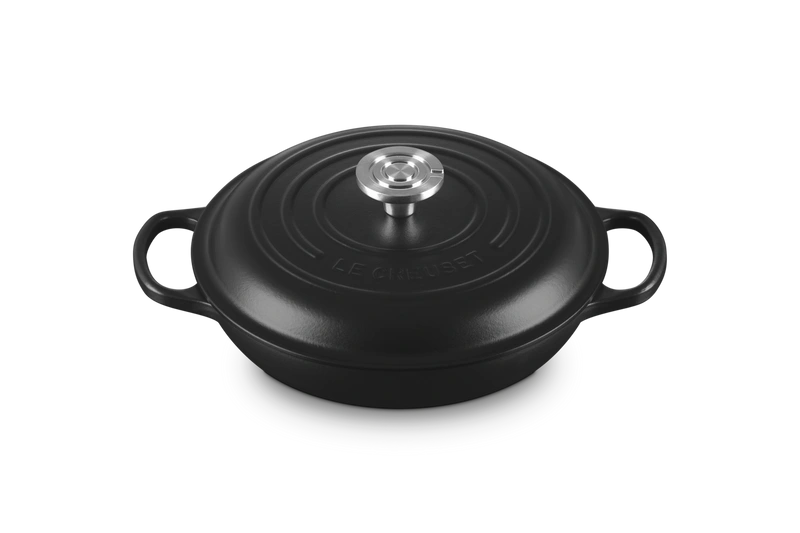 Le Creuset - garnek Gourmet Profesjonalny żeliwny 26 cm 2,2 l czarny