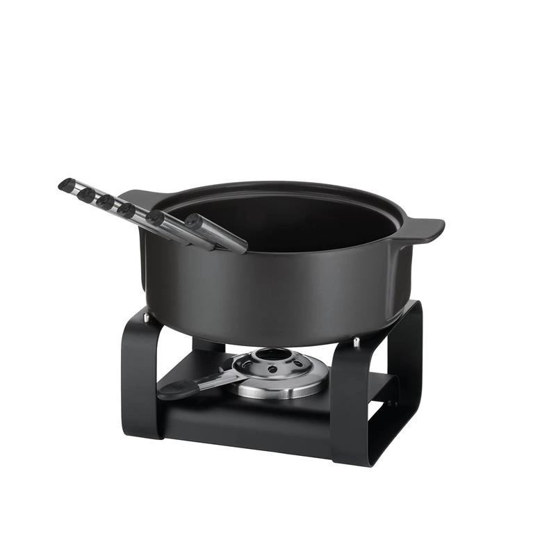 Kela - zestaw do fondue serowego dla 6 os., ceramika/metal, śred. 22,5 x 19 cm Roman