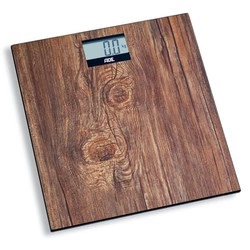 ADE - waga łazienkowa, do 180 kg, 30 x 30 cm, drewniany wzór Holly