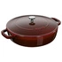 Staub - głęboka patelnia żeliwna Chistera bordowa 28 cm