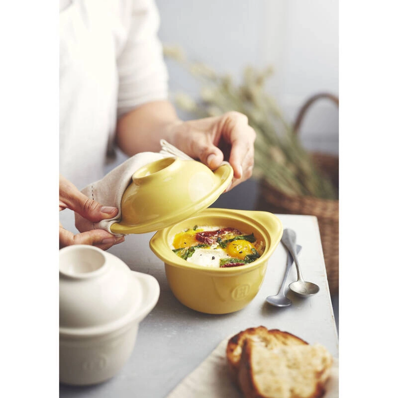 Emile Henry - Naczynie do zapiekania i serwowania jajek 0,3l - morski