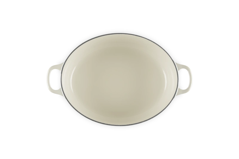 Le Creuset - brytfanna żeliwna Signature z fenolowym uchwytem 27 cm 4,1 l creme