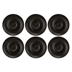 Seltmann - LIBERTY VELVET BLACK Zestaw 6 spodków 12 cm