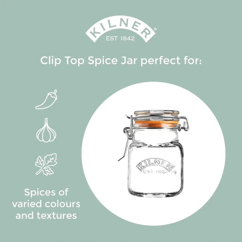 Kilner - Słoik 0,07l, Square Clip Top Jar