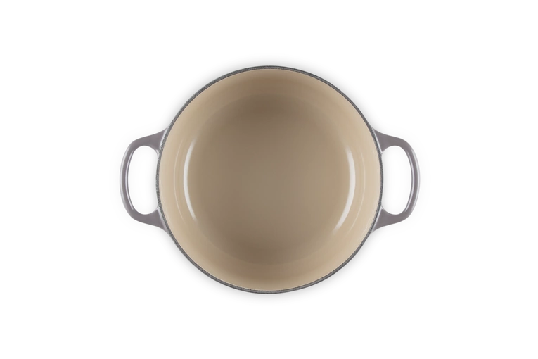 Le Creuset brytfanna żeliwna emaliowana Signature okrągła 24 cm 4,2 l flint