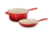 Le Creuset - Garnek Marmitout 2w1  22 cm 2,3 l wiśniowy