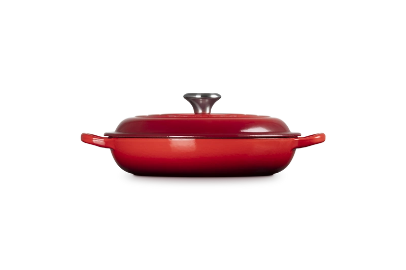 Le Creuset - garnek patelnia Gourmet Signature 22 cm 1,4 l wiśniowa