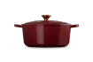 Le Creuset brytfanna żeliwna emaliowana Signature okrągła 24 cm 4,2 l garnet