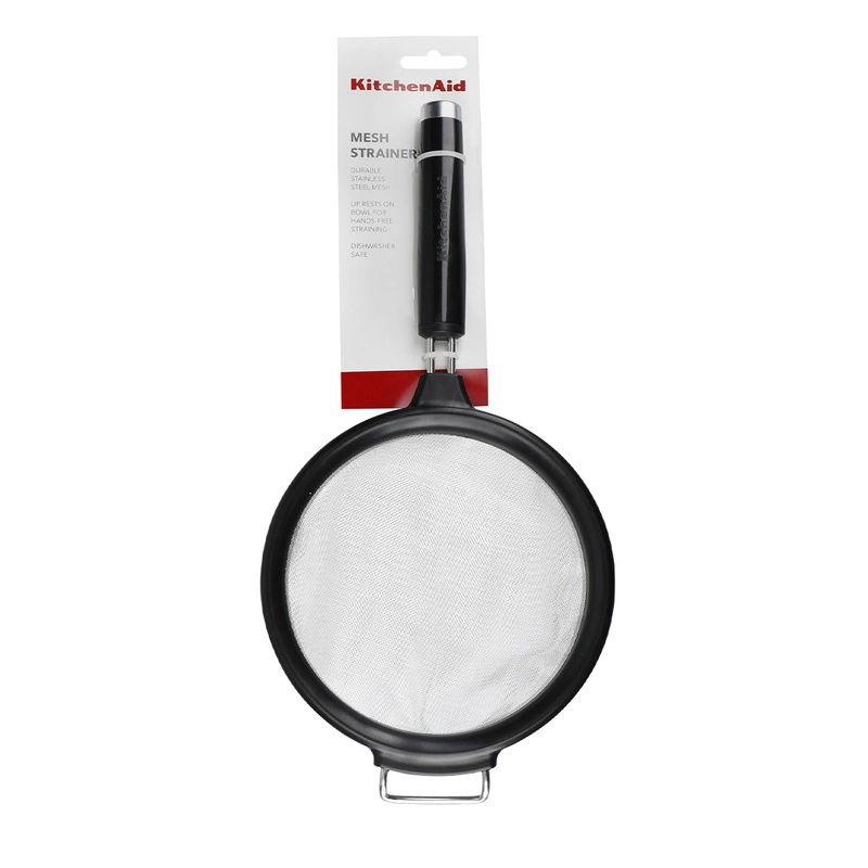 KitchenAid Culinary Tools - sitko kuchenne z uchwytem 17,5cm CLASSIC Onyx Black