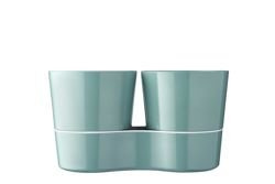 Mepal - Doniczka na zioła podwójna Hydro Herb Nordic Green