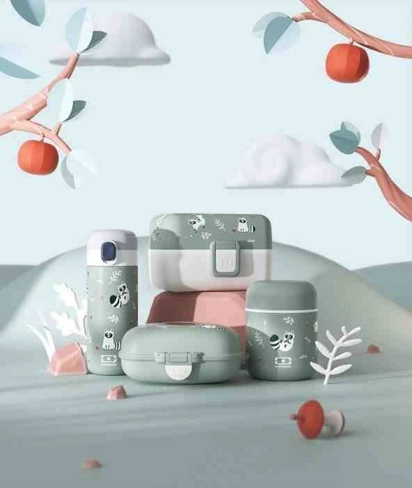 Monbento - Termos obiadowy dziecięcy, Capsule, Racoon