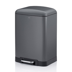 Kela - Kosz na śmieci 12 l szary Davino