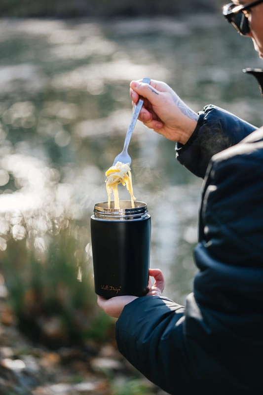 Vialli Design - Termos obiadowy 500ml FUORI czarny Rose Gold