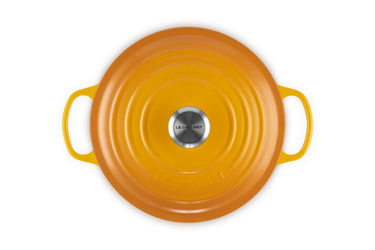 Le Creuset - brytfanna żeliwna emaliowana Signature okrągła 26 cm 5,3 l nectar