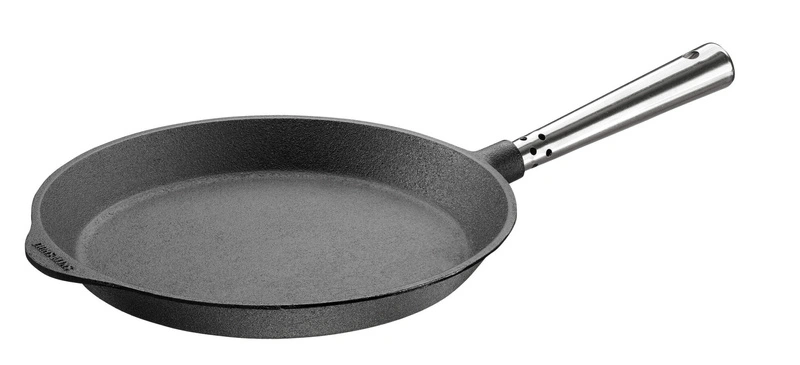 Skeppshult - PROFESSIONAL Patelnia płytka ze stalową rączką - 26 cm, czarny