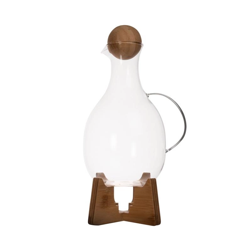 Sagaform - dzbanek do grzanego wina, szkło borokrzemowe/bambus, 1,8 l Nature