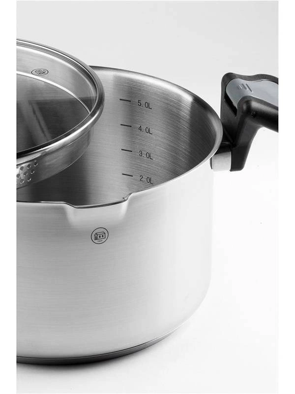 Carl Schmidt - Garnek stalowy z pokrywą 24 cm 6 l Aron