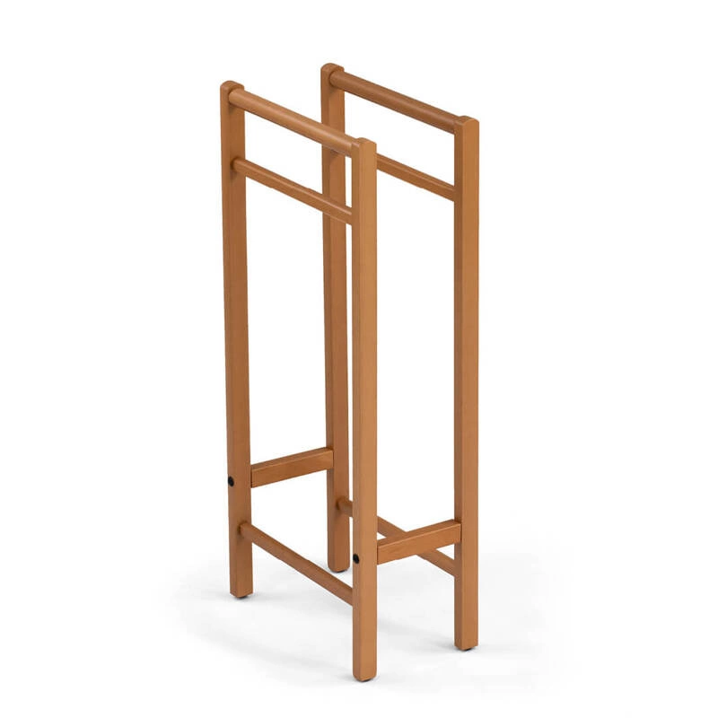 ARREDAMENTI - SALVI' Stojak na ręczniki - 77 x 34 cm, Brązowy