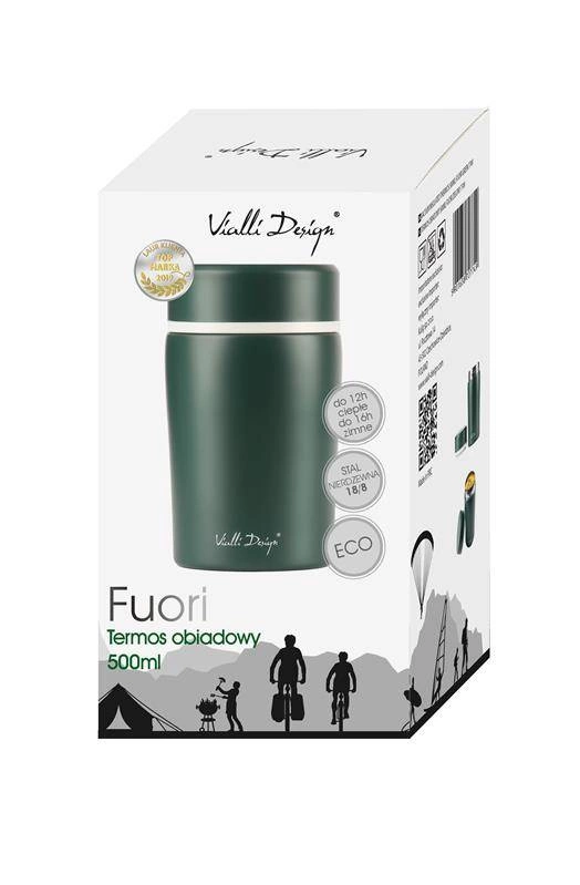 Vialli Design - Termos obiadowy 500ml FUORI zielony