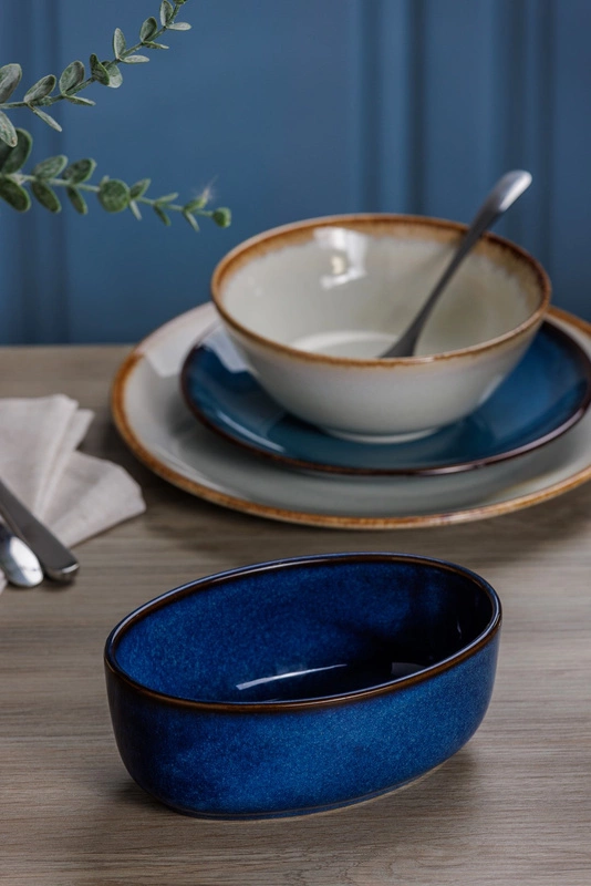 Mason Cash - Naczynie do zapiekania owalne Reactive Blue