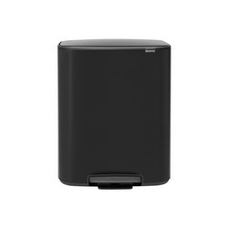 Brabantia - kosz na śmieci pedałowy Bo 60L czarny matowy