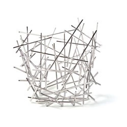 Alessi - kosz na owoce, polerowany, wysoki BLOW UP