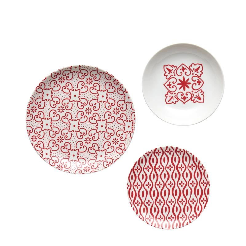 Guzzini - Zestaw 18 porcelanowych talerzy TIFFANY