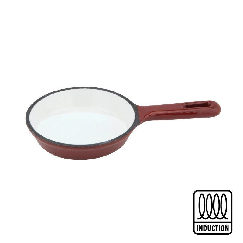 Ilsa - Mini patelnia żeliwna 10 cm czerwona