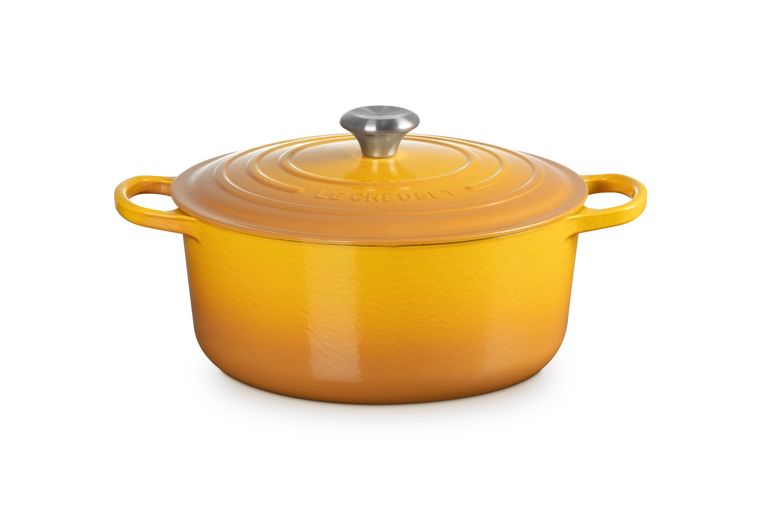 Le Creuset - garnek żeliwny emaliowany Signature 28 nectar