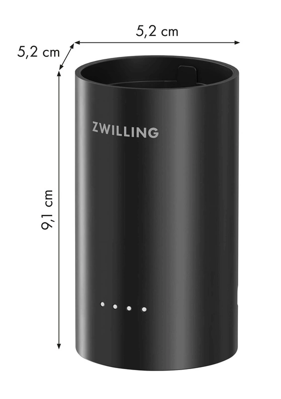 Zwilling - XTEND Zestaw startowy: bezprzewodowy mikser ręczny + bateria czarny