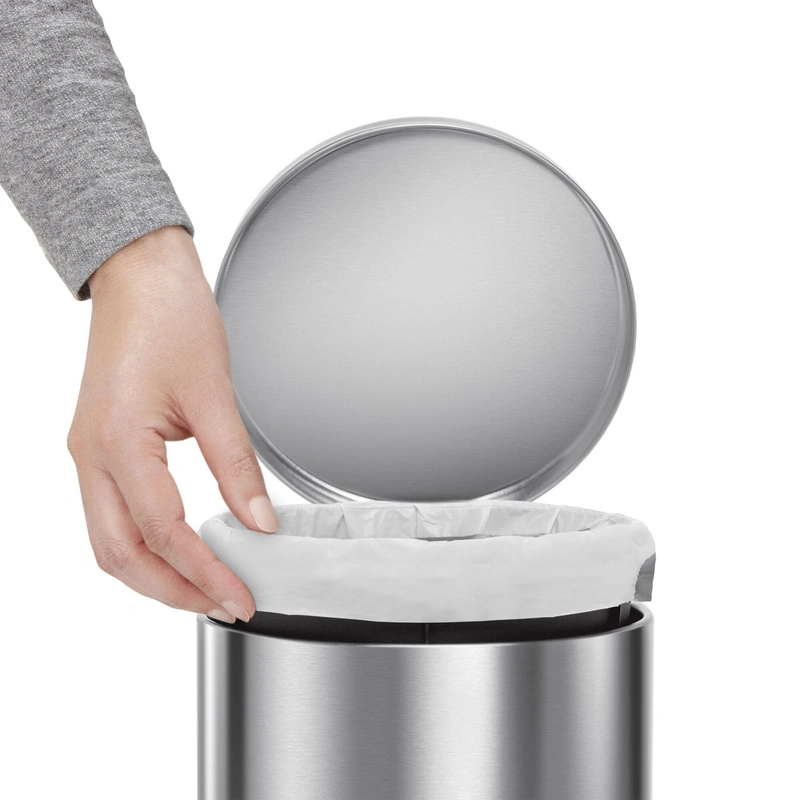 Simplehuman - Kosz na śmieci pedałowy 4,5l - szczotkowana stal