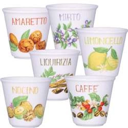 La Porcellana Bianca - zestaw 6 kieliszków Liquorelli