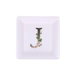 La Porcellana Bianca - talerzyk kwadratowy 10 cm, Wzór J Adorato