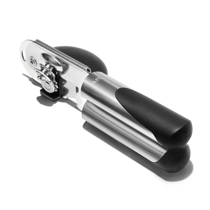 OXO - Otwieracz do puszek stalowy, czarny, STL