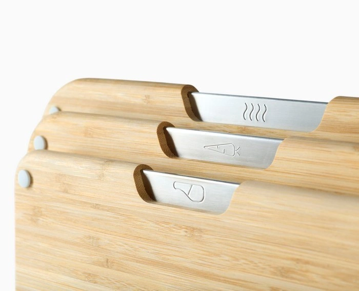 JOSEPH JOSEPH - Zestaw 3 desek na stojaku 4el. Nest Bamboo