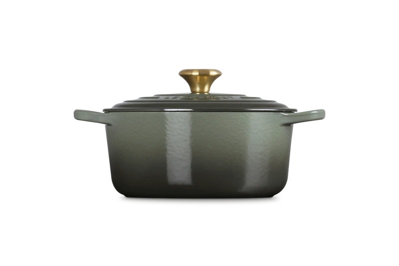 Le Creuset brytfanna żeliwna emaliowana Signature okrągła 24 cm 4.2l thyme