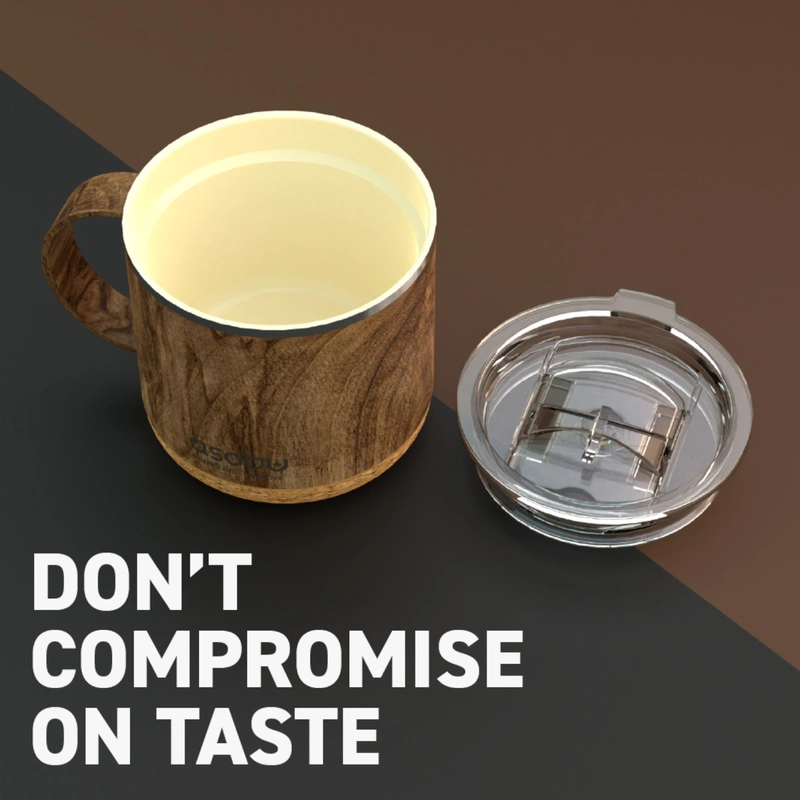 Asobu - Kubek termiczny INFINITE MUG WOOD, 470ml